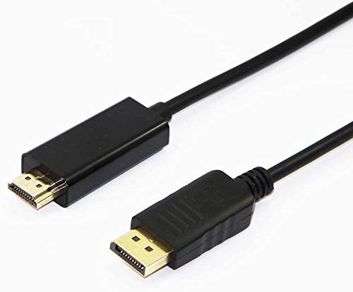 REY DP DisplayPort-Stecker auf HDMI-Stecker 1 Meter Konverterkabel von REY
