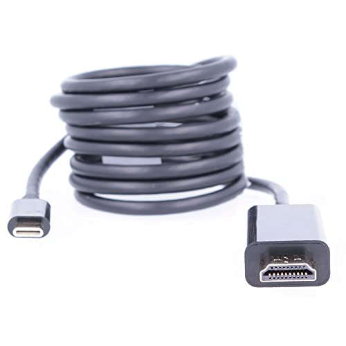 REY OTG HDMI Stecker auf USB 3.1 Typ C Stecker Konverter Kabel 1.5M Vergoldete Stecker 4K Schwarz von REY