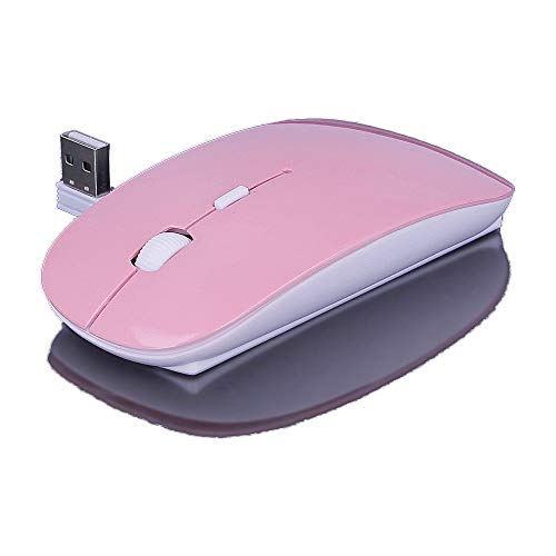 REY Schnurlose Maus Maus Slimline Schnurlose Maus Pink-Weiß Mac Design von REY