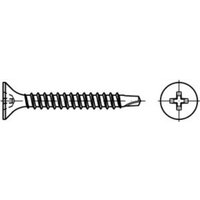 Art 89152 Schnellbauschraube Stahl 3,5 x 45 -h phosphatiert fs 1000 Stk von REYHER