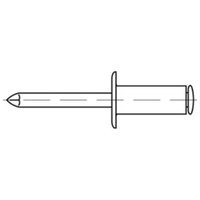 Blindniete a 2/A 2 Flachkopf a 4,8 x 8 s 500 Stk Blindniete a 2/A 2 Flachkopf a 4,8 x 8 s 500 Stk von REYHER