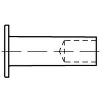 DIN 733 Halbhohlniete Kupfer B 8 x 20 Cu S 100 Stk DIN 733 Halbhohlniete Kupfer B 8 x 20 Cu S 100 Stk von REYHER