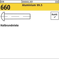 Halbrundniete din 660 10 x 30 Aluminium 99.5 von REYHER
