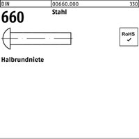 Halbrundniete din 660 8 x 16 Stahl von REYHER