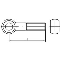 [NEUWERTIG] B-Ware Reyher Augenschraube Ringschraube Din 444 M6x40 Stahl Verzinkt Form B 50 Stück von REYHER