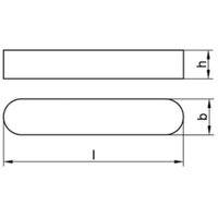 [NEUWERTIG] B-Ware Reyher Passfedern Din6885 A4 Hohe Form Rundstirnig 4x4x20 Edelstahl 100 Stück von REYHER