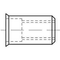 Reyher - Blindnietmutter a 2 kl. Senkkopf m 5 / 0,25 - 3,0 s 500 Stk von REYHER