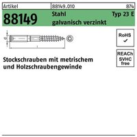 Stockschraube M8x120 verzinkt von REYHER