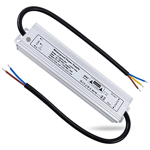 REYLAX LED Trafo 24V Wasserdicht 30W 1,25A LED Treiber Gleichstrom Netzteil IP67 Trafo 230V auf 24V LED Driver Konstantspannung Transformator Niedervolt Schaltnetzteil für Außen LED Streifen Lampen von REYLAX