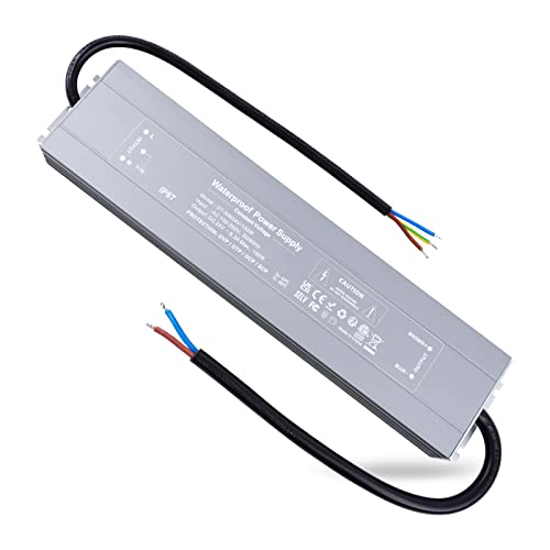 REYLAX LED Trafo 24V Wasserdicht 150W 6,25A LED Treiber Gleichstrom Netzteil IP67 Trafo 230V auf 24V Driver Konstantspannung Transformator Niedervolt Schaltnetzteil für Außen Led Streifen Lampen von REYLAX