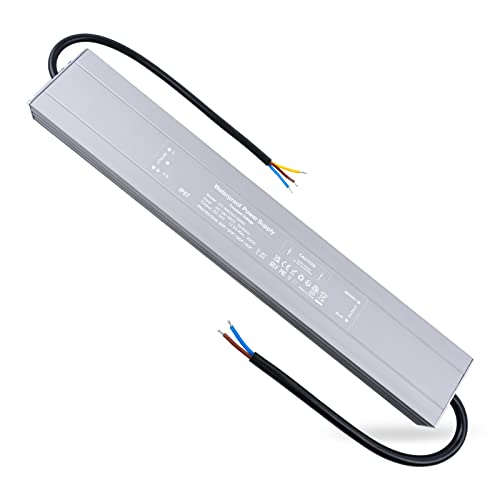 REYLAX LED Trafo 24V Wasserdicht 300W 12,5A LED Treiber Gleichstrom Netzteil IP67 Trafo 230V auf 24V Driver Konstantspannung Transformator Niedervolt Schaltnetzteil für Außen Led Streifen Lampen von REYLAX