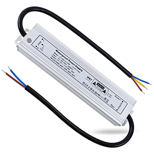 REYLAX LED Trafo 12V Wasserdicht 30W 2,5A Treiber Gleichstrom Netzteil IP67 Trafo 230V auf 12V LED Driver Konstantspannung Transformator Niedervolt Trafo Schaltnetzteil für Außen Led Streifen von REYLAX