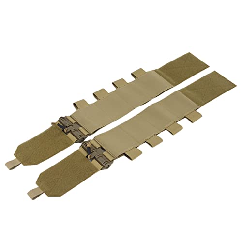REYNEM Taktische Entfernung Weste Quick Release Schnalle Set Militär Universal Molle Elastische Kummerbund Taille Abdeckung Weste Ausrüstung (Color : 4AR DE) von REYNEM