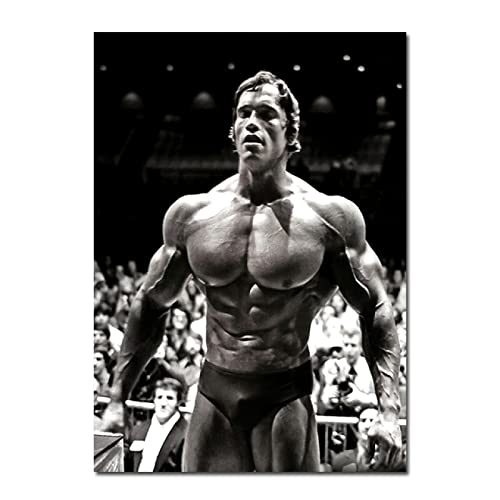 REYTOL Arnold Schwarzenegger Fitness Poster und Kunstdrucke Bodybuilding Motivational Wall GemäldeGym Canvas Bild Moderne Wohnkultur Fitness Bilder（Kein Rahmen） von REYTOL