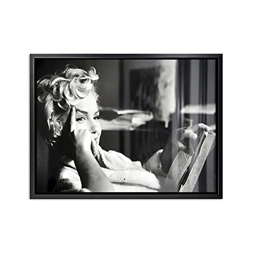 REYTOL Berühmter Filmstar Wand Bilder sexy Marilyn Monroe Leinwand Bild Marilyn Monroe Schwarz Weiß Plakate Moderne Wohnzimmer Schlafzimmer Dekor（Kein Rahmen） von REYTOL
