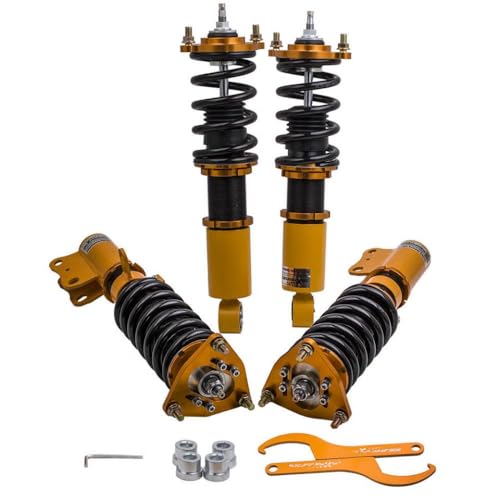 24-Wege einstellbare Dämpfer-Stuilover-Suspensions-Kit kompatibel mit Lancer 2008-2016 Modelle Stoßdämpfer- und Spulenfeder-Set kompatibel 24-Wege einstellbare Dämpfer-Stuilover-Suspensions-Kit kompatibel mit Lancer 2008-2016 Modelle Stoßdämpfer- und Spulenfeder-Set kompatibel von REwNXA
