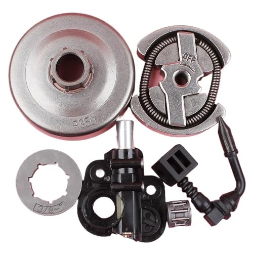 Kettensäk kompatible Ölpumpen -Kit mit 3/8 7T -Kupplungsfahrrad Kompatibel mit Verschiedene Modelle 1900 1950 1975 2050 2055 2075 und Teile 530071259 530047061 530014949 von REwNXA
