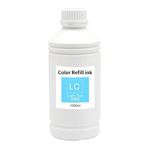 REwNXA 1000 ml Farbstofftinte kompatibel mit Fuji DX100 Drucker T7811 T7812 T7816 und D700 Dye Ink T7821 T7826 In 6 Farben erhältlich(1000ML-LC) von REwNXA