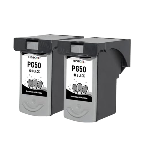 REwNXA Hinicole Ink Patrone Set Kompatibel mit PG 50 Cl 51 kompatibel mit MX308 MX318 MX300 MX310 MP450 MP460(2 Black) von REwNXA