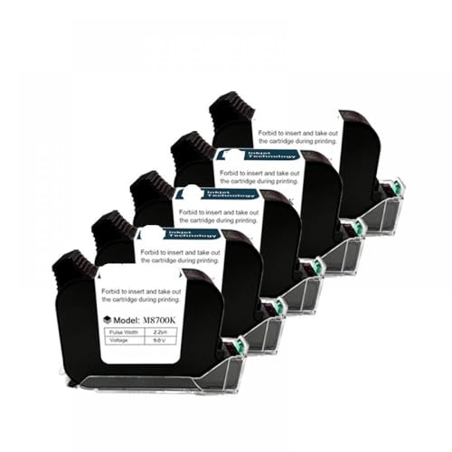 REwNXA Kompatible Handheld -Tintenstrahldruckerpatronen schnell trocken schwarz 12,7 mm Kompatibel mit Büroverwendungen in 1 3 5 oder 10 Teilen erhältlich(5PCS) von REwNXA