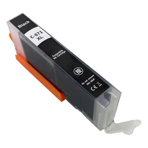 REwNXA Kompatible PGI-670xL CLI-671XL Tintenpatron(CL671XL BK) von REwNXA