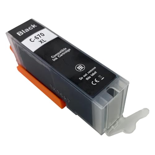 REwNXA Kompatible PGI-670xL CLI-671XL Tintenpatron(PGI670XL BK) von REwNXA