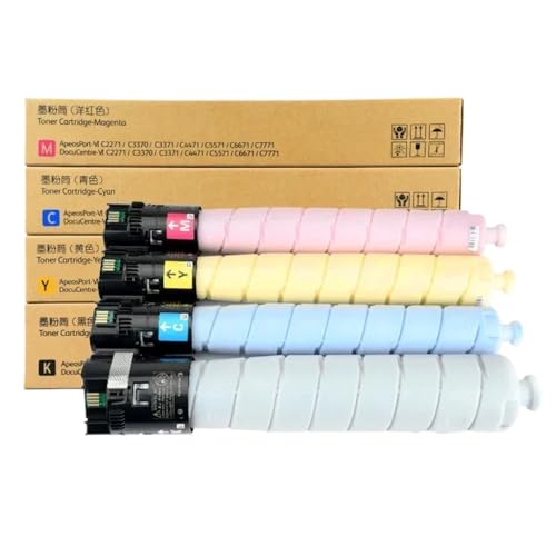 REwNXA Kompatible Tonerpatrone Set Kompatibel mit DocuCentre-VI C4471 3371 3370 2271 und Verlink C8000 C9000 Copier mit Chip(1PC Yellow) von REwNXA