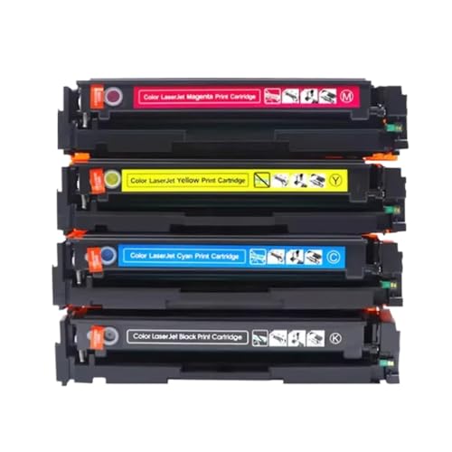 REwNXA Kompatible Tonerpatronenset von 4 Farben Kompatibel mit CRG055 CRG-055 Kompatibel mit i-ssensys lbp663cdw lbp664cx MF742CDW MF744CDW MF746CX(1Set with Chip) von REwNXA