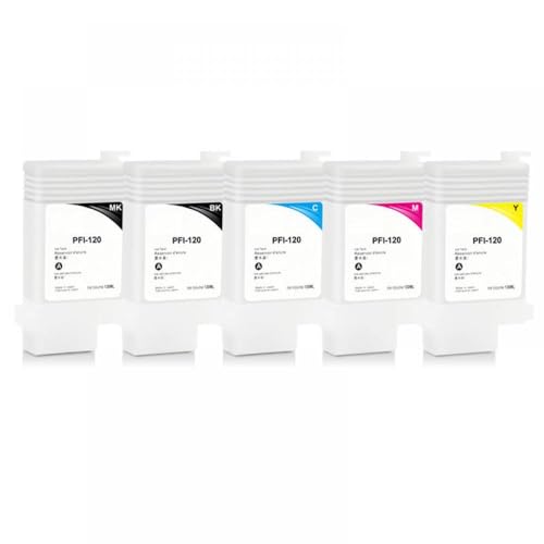 REwNXA Kompatible nachfüllbare Tintenpatrone Set Kompatibel mit TM-200 TM-205 TM-300 mit permanenten Chips 130 ml in 5 Farben(1Set 5Color) von REwNXA