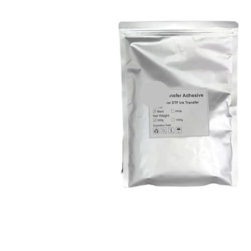 REwNXA Weißes DTF -Pulver 1000g Kompatibel mit Digitale Übertragung Heiße Schmelze Klebstoff kompatibel mit DTF -Druckern, die Kompatibel mit alle Stoffe geeignet sind(Black 1000g) von REwNXA