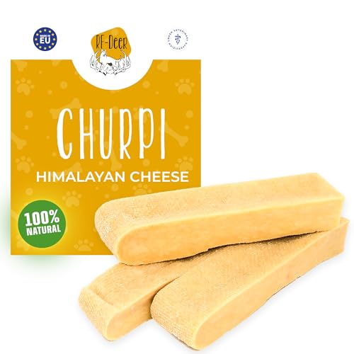 RF - Deer Käse Kauknochen für Hunde nach dem Himalaya Rezept, Premium Kaukäse, Fördert die Zahnhygiene, Dentastix für Hund, 100% Natürlich, Ohne Konservierungsstoffe, Hundekauknochen (M-1 stück) RF - Deer Käse Kauknochen für Hunde nach dem Himalaya Rezept, Premium Kaukäse, Fördert die Zahnhygiene, Dentastix für Hund, 100% Natürlich, Ohne Konservierungsstoffe, Hundekauknochen (M-1 stück) von RF - Deer