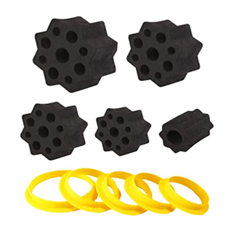 Becherwender, Schaumstoffbecher und Schilder für 1,27 cm PVC-Rohr, Spinner-Schaum, passend für 1,27 l, 850 ml, 567 ml, 284 ml, alle Trinkgläser, Schwarz, 5 Stück Becherwender, Schaumstoffbecher und Schilder für 1,27 cm PVC-Rohr, Spinner-Schaum, passend für 1,27 l, 850 ml, 567 ml, 284 ml, alle Trinkgläser, Schwarz, 5 Stück von RF REENFAYA