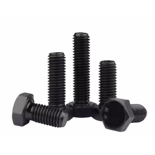 5 Stück, M7 schwarze Sechskantschrauben aus 8.8 Stahl, Steigung 1,0(M7 1.0 x 20mm) von RFDRR