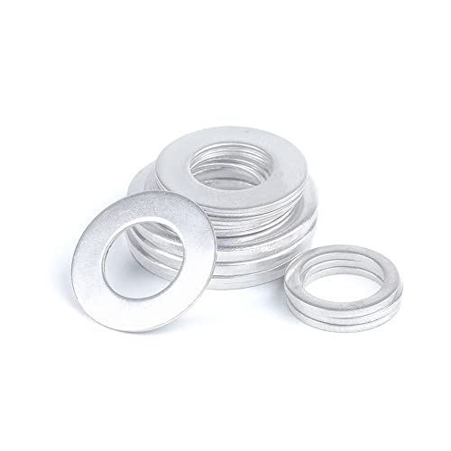 Aluminiumlegierung 6061 Flachscheiben M3 M4 M5 M6 M8 M10 M12 M16 M20 Vergrößerte Dichtungen(M12*24 * 1.5(20pcs)) von RFDRR