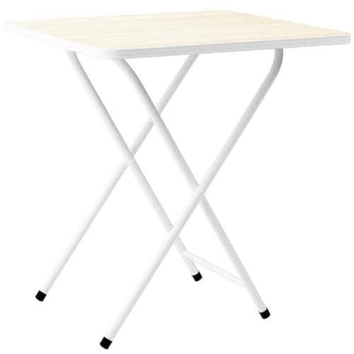 RFEGJVII Klapptisch, Kleiner Mahjong-Tisch, TV-Abendessen Klapptisch für kleinen Raum Essen, tragbarer Outdoor-Grilltisch mit verdickter Platte, X-Bracket Struktur Weiß RFEGJVII Klapptisch, Kleiner Mahjong-Tisch, TV-Abendessen Klapptisch für kleinen Raum Essen, tragbarer Outdoor-Grilltisch mit verdickter Platte, X-Bracket Struktur Weiß von RFEGJVII