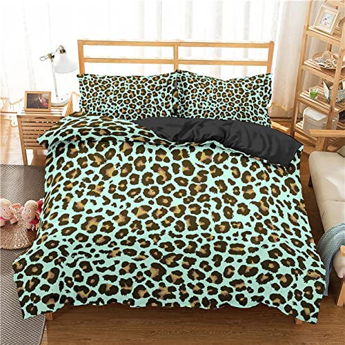 RFFLUX 3D bunt Tier Leopardenmuster Bettwäsche Set 135x200 cm 2teilig mit Reißverschluss Weiche und Angenehme Schlafkomfort Microfaser Bettbezug Kinderbettwäsche mit Kissenbezug 80x80 cm RFFLUX 3D bunt Tier Leopardenmuster Bettwäsche Set 135x200 cm 2teilig mit Reißverschluss Weiche und Angenehme Schlafkomfort Microfaser Bettbezug Kinderbettwäsche mit Kissenbezug 80x80 cm von RFFLUX