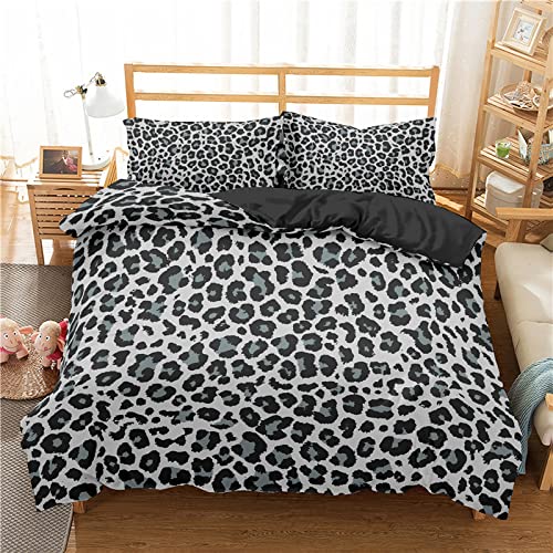 RFFLUX Bettwäsche 155x220 cm 3teilig mit Reißverschluss 3D bunt Tier Leopardenmuster Bettwäsche Sets Warme Winter Sommer Weich und Angenehme Bettbezüge mit 2 Kissenbezug 80x80 cm für Teenager RFFLUX Bettwäsche 155x220 cm 3teilig mit Reißverschluss 3D bunt Tier Leopardenmuster Bettwäsche Sets Warme Winter Sommer Weich und Angenehme Bettbezüge mit 2 Kissenbezug 80x80 cm für Teenager von RFFLUX