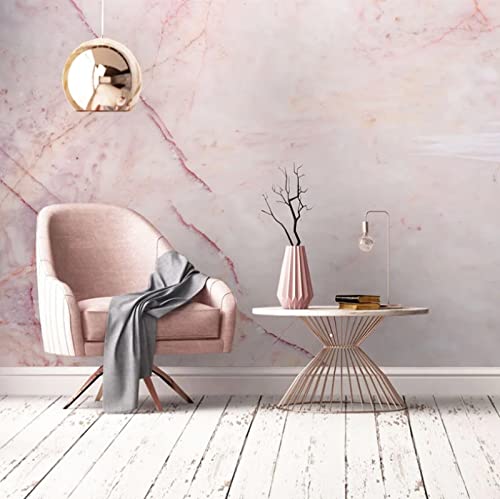 Fototapete 3D Effekt Tapete Moderne Rosa Marmor-Vlies-Wandbilder Fototapete Wohnzimmer Tv Sofa Schlafzimmer Wanddekoration 350Cm(W)*256Cm(H) von RFGJK