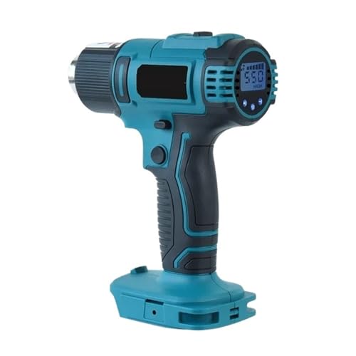 18V 0-550℃ Heißluftpistole 2500W 2-Gang-Einstellung 6-Gang-Windgeschwindigkeit Akku-Heißluftpistole Einfach Zu Bedienen(Not include Nozzles) von RFGTHY