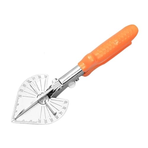 45–135 Grad Multi-Winkel-Gehrungsschere, Abstellgleis, Drahtkanalschneider, PVC-Kunststoffrohr, Schlauch, Scherenschnitt, Heimdekoration, Sanitär-Werkzeug Breites Anwendungsspektrum(Orange Scissors) von RFGTHY