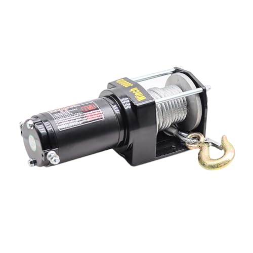 Auto Elektrische Winde 12v24V Auto Winde Geländewagen Selbstrettung Elektrische Winde Traktion Hoist Einfach Zu Bedienen(24v,Wired handle) von RFGTHY