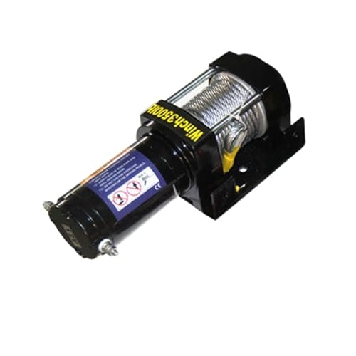 Auto Elektrische Winde 12v24V Auto Winde Geländewagen Selbstrettung Elektrische Winde Traktion Hoist Einfach Zu Bedienen(3500lbs,12v,Remote) von RFGTHY