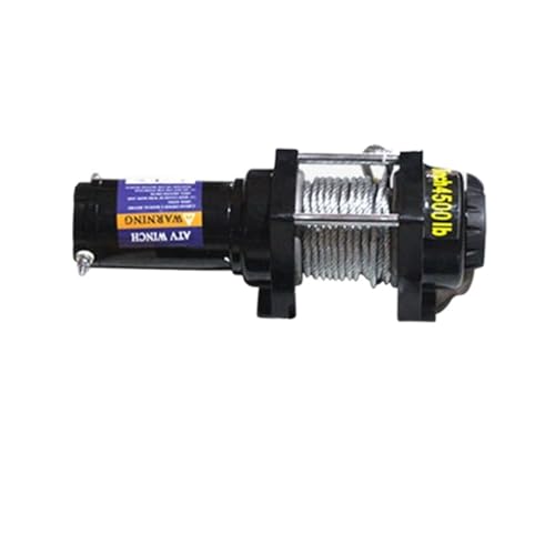 Auto Elektrische Winde 12v24V Auto Winde Geländewagen Selbstrettung Elektrische Winde Traktion Hoist Einfach Zu Bedienen(4500lbs,12v,Wired handle) von RFGTHY