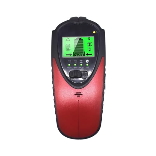 Bolzensucher, Wandscanner, 4-in-1, Multifunktionaler Digitaler Detektor, Tragbarer Wanddetektor Zur Mittensuche Mit LCD-Bildschirm Einfach Zu Bedienen(Red Push Button) von RFGTHY
