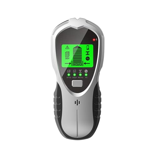 Bolzensucher, Wandscanner, 4-in-1, Multifunktionaler Digitaler Detektor, Tragbarer Wanddetektor Zur Mittensuche Mit LCD-Bildschirm Einfach Zu Bedienen(Silver Press Button) von RFGTHY