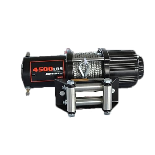 Elektrische Seilwinde, Elektrisch, 12 V, Tragbar, Auto, Modifizierter Geländewagen, Selbstrettungsanhänger, Speziell Wasserdicht Einfach Zu Bedienen von RFGTHY