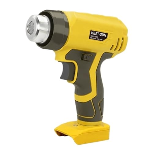 For 18V Batterie Handheld Heißluft Pistole Cordless Wärme Pistole Industrie Hause Haartrockner Power Tool Einfach Zu Bedienen(Yellow) von RFGTHY