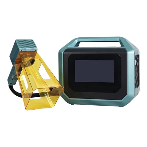 Handheld-Typ Max 20 W 30 W 50 W Mini-Graviergerät Tragbare Fasermarkierungsmaschine For Hartplastik-Metallgravur Breites Anwendungsspektrum(20W,Grey Wired) von RFGTHY