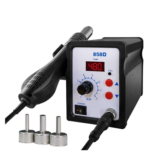 Heißluftpistole 858D BGA Rework Lötstation Gebläse Haartrockner Haartrockner Löten Heißluftpistole For SMD SMT Schweißreparatur Einfach Zu Bedienen von RFGTHY