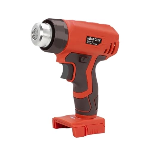 Heißluftpistole Akku-Heißluftpistole For 18-V-Akku-Löt-Thermalgebläse Mit 4 Düsen Einfach Zu Bedienen(Red) von RFGTHY